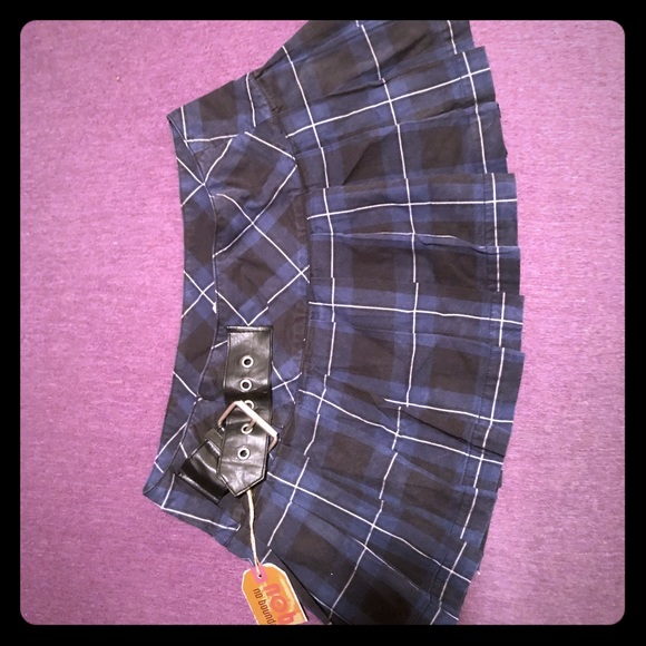 Blue mini skirt - Picture 1 of 3